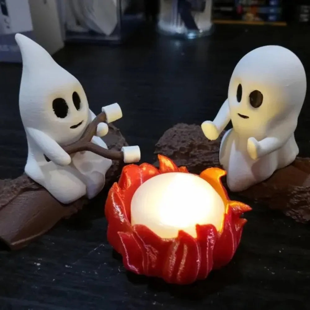 1 Set Halloween Ghost Campfire Decor Spooky Outdoor Party Haunted House Props Scary Backyard Scene Gathering Decoration Gift 3