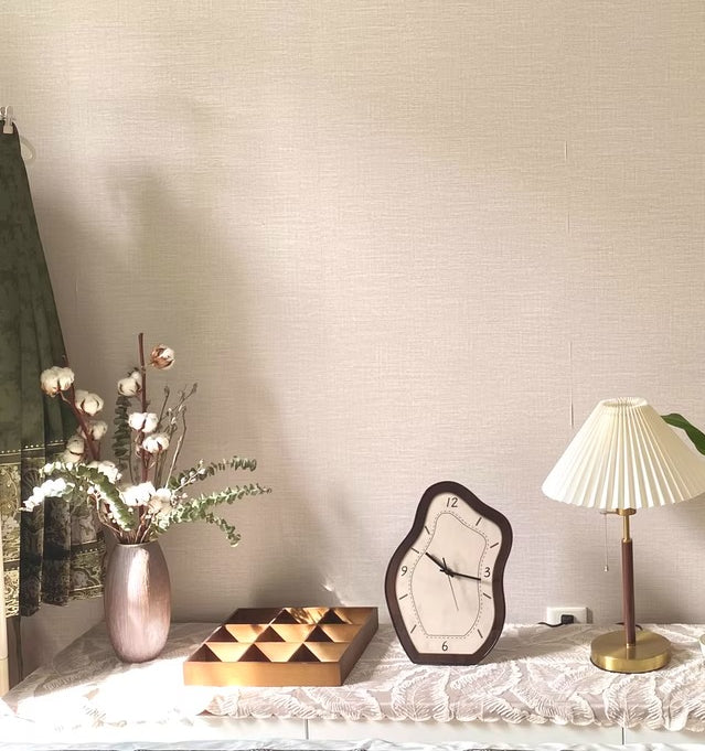 Royaleva Sculptural Wavy Wood Wall Clock, Silent Quartz Movement