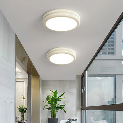 Royaleva Modern Round Double-Layered LED Flush Mount Ceiling Light