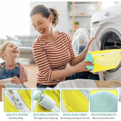 Royaleva 2Pcs Shoes Washing Bag for Laundry Bags