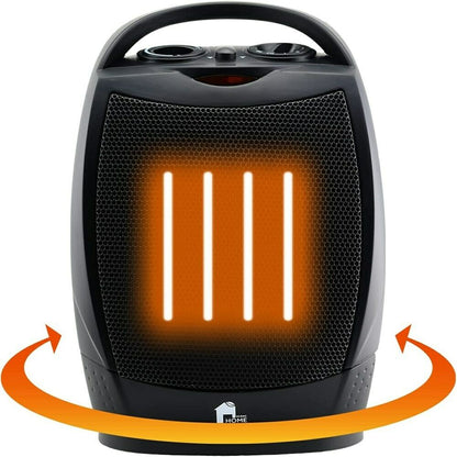 Royaleva Portable Electric Space Heater Super Quiet Oscillating Heater Fan Thermostat