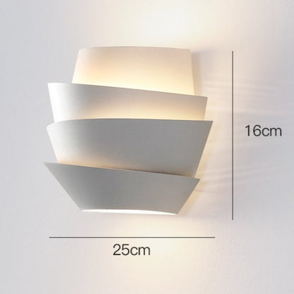 Lumora Modern Scandinavian Wall Lamp With Double Iron Lights, Nordic Designer Home Lighting