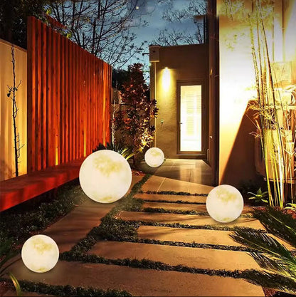 LuxRoyale Hanging Moon Lanterns for Outdoor Patio & Garden Decor- IP65 Fixture