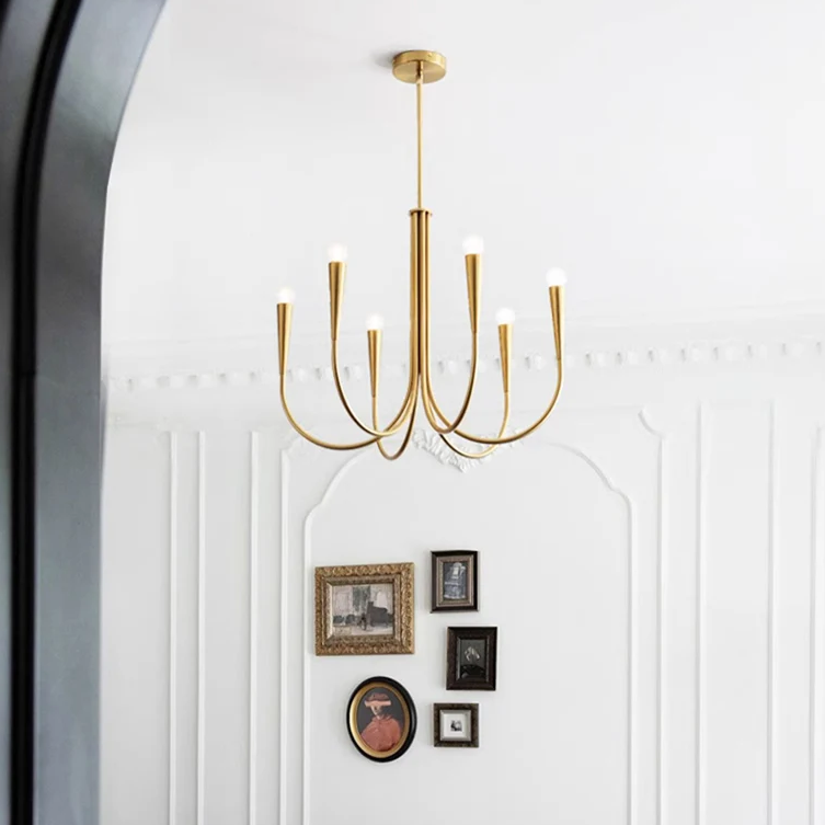 Royelux Modern Chandelier Light - Mid Century French Lighting for Dining, Living room