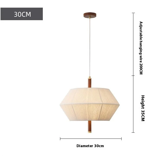 RoyaleGlow Japandi Hemp Rope Pendant Light - Modern Woven Ceiling Fixture