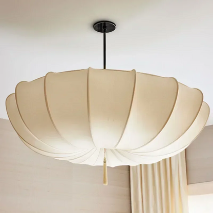 Royaleva Wabi Sabi Fabric Chandelier | Modern Nordic Organic Pendant Light