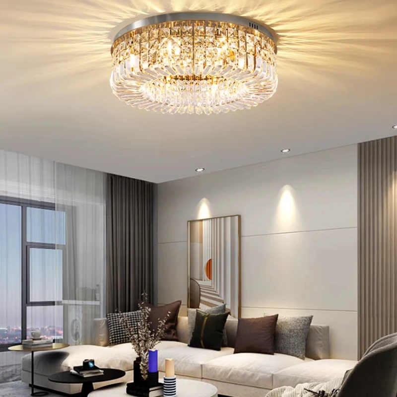 RoyaleGlow Luxury Crystal Ring Chandelier for Living Room & Dining Room Lighting