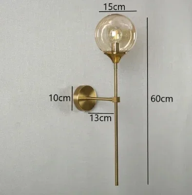 LuxRoyale Nordic Glass Globe Wall Lamp - Modern Elegant Home Decor