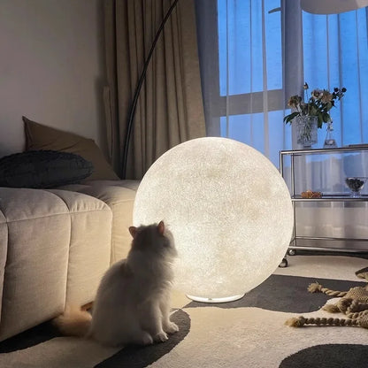 Royelux 3D Printed Moon Lamp for Bedroom Decor - Realistic Lunar Night Light