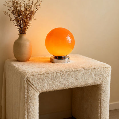RoyaleGlow Modern LED Orb Table Lamp - Minimalist Spherical Desk Light