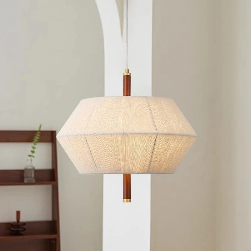 RoyaleGlow Japandi Hemp Rope Pendant Light - Modern Woven Ceiling Fixture