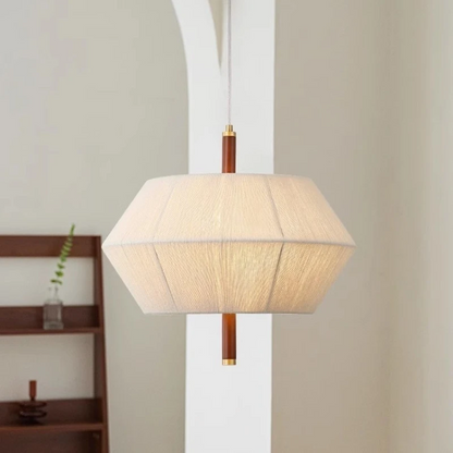 RoyaleGlow Japandi Hemp Rope Pendant Light - Modern Woven Ceiling Fixture