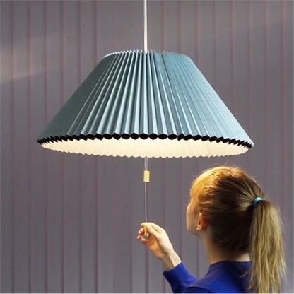 Royelux Pleated LED Pendant Light-Dimmable Modern Accordion Ceiling Fixture