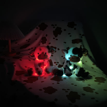 Adorable Glowing Stuffed Animal with Soft Plush Design - Black