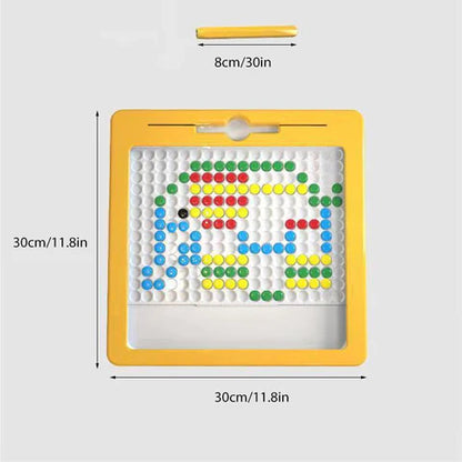 RoyaleGlow Large Magnetic Drawing Pad for Kids Montessori Magnetic Dots Board