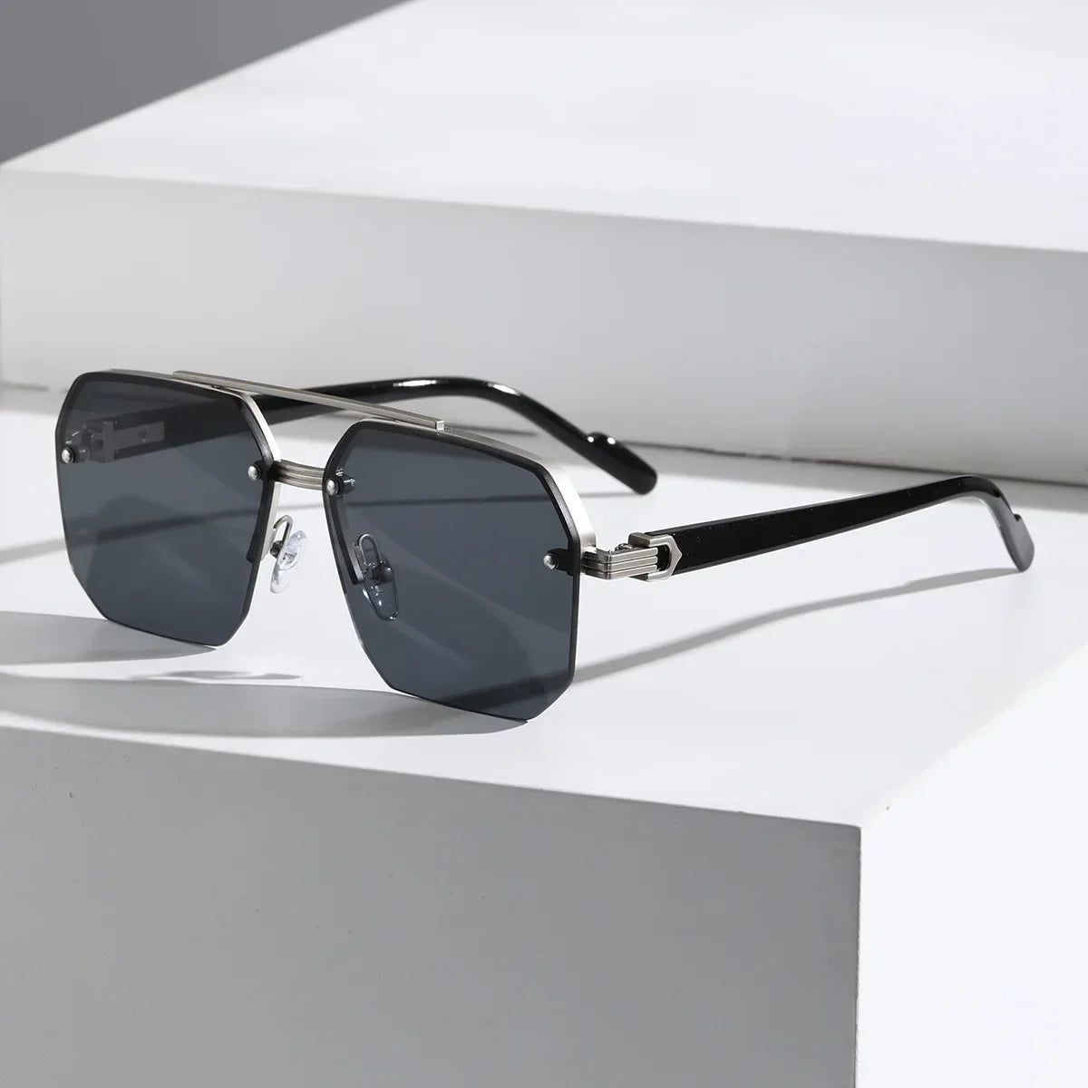 Luxora Aether Geometric Sunglasses with UV400 Protection