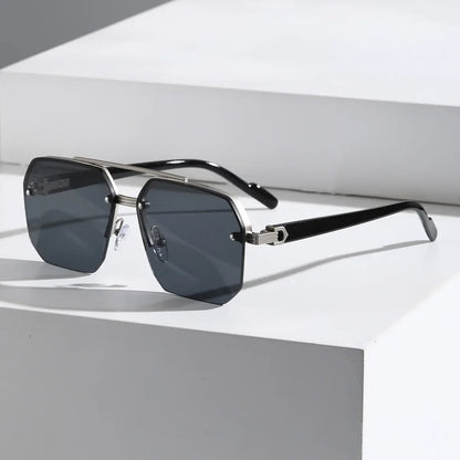 Luxora Aether Geometric Sunglasses with UV400 Protection