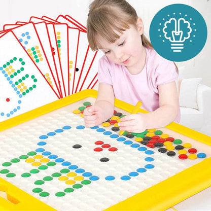 RoyaleGlow Large Magnetic Drawing Pad for Kids Montessori Magnetic Dots Board