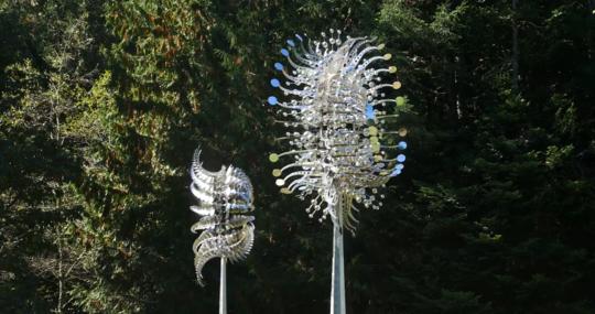 LuxRoyale New Anti-Rust Magical Metal Windmill Kinetic Spinners