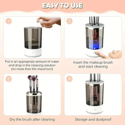 RoyaleGlow Automatic Electric Makeup Brush Cleaner