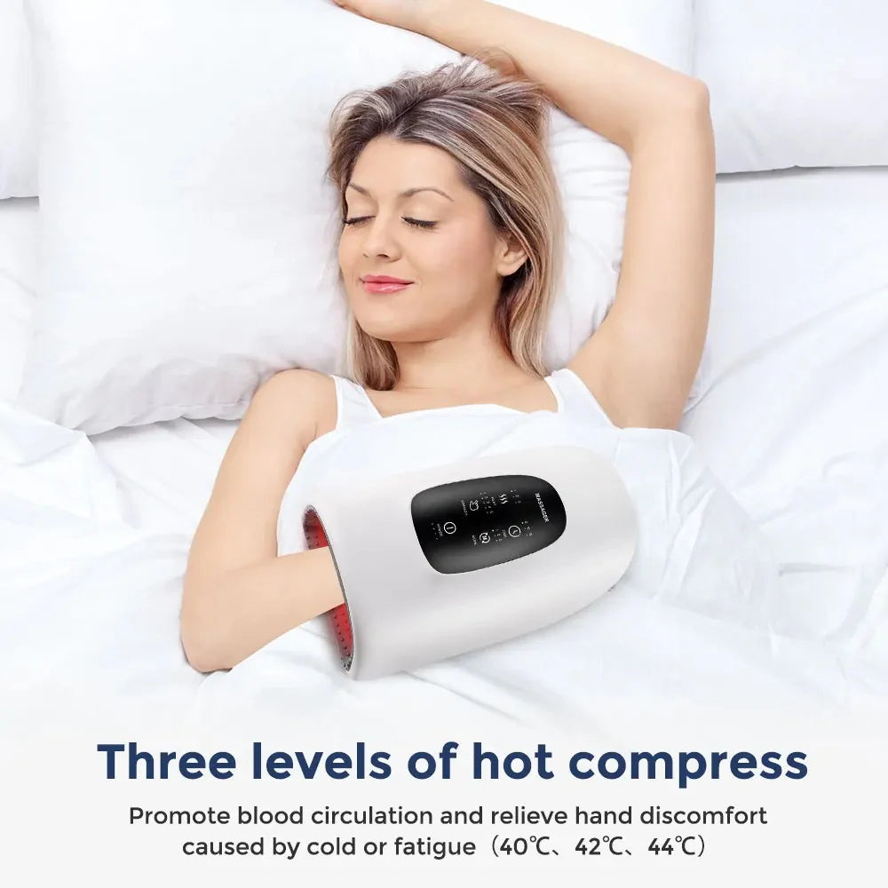 RoyaleGlow Hand Massager with Heat and Airbag Therapy