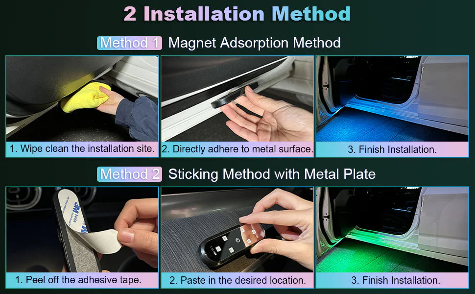 Luxora Car Door Lights Projector with Magnetic Activation