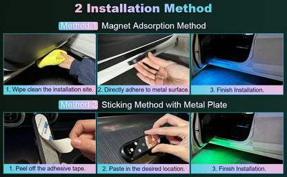 Luxora Car Door Lights Projector with Magnetic Activation
