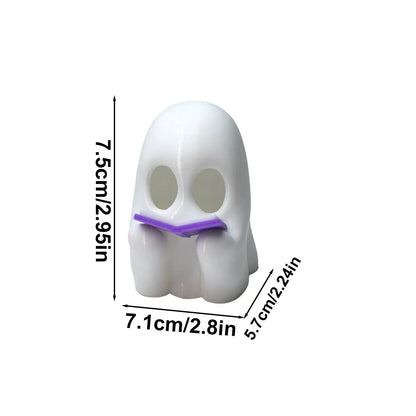 1pc Halloween Ghost Figurine Halloween Decorations Indoor Reading Book Funny Statue Desk Ornaments For Mantel Tabletop Bookshelf 5
