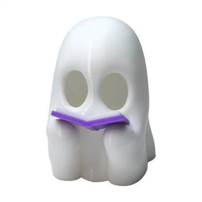 1pc Halloween Ghost Figurine Halloween Decorations Indoor Reading Book Funny Statue Desk Ornaments For Mantel Tabletop Bookshelf 6