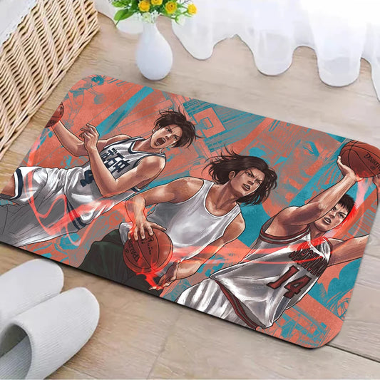 1pc SLAM DUNK Floor Mat Doormats Home Carpet Foot Mat Bathroom Absorbent Mats Anti-Slip Mats Home Decor Supplies 0