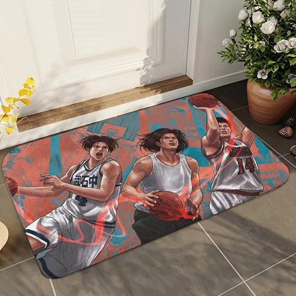 1pc SLAM DUNK Floor Mat Doormats Home Carpet Foot Mat Bathroom Absorbent Mats Anti-Slip Mats Home Decor Supplies 2
