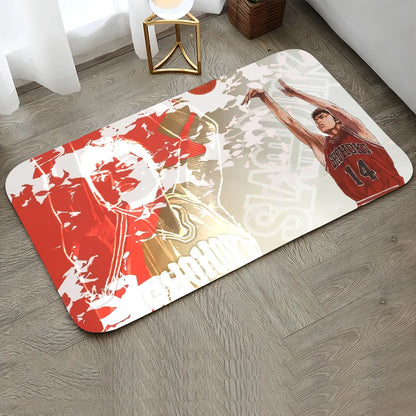 1pc SLAM DUNK Floor Mat Doormats Home Carpet Foot Mat Bathroom Absorbent Mats Anti-Slip Mats Home Decor Supplies 6