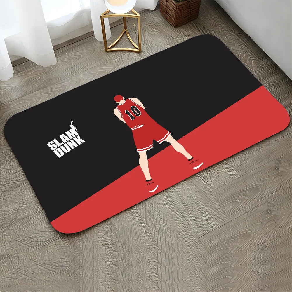 1pc SLAM DUNK Floor Mat Doormats Home Carpet Foot Mat Bathroom Absorbent Mats Anti-Slip Mats Home Decor Supplies 8