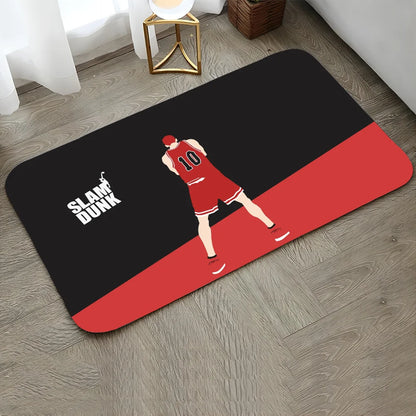 1pc SLAM DUNK Floor Mat Doormats Home Carpet Foot Mat Bathroom Absorbent Mats Anti-Slip Mats Home Decor Supplies 8