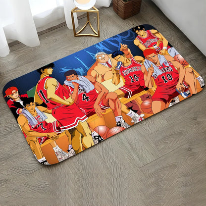 1pc SLAM DUNK Floor Mat Doormats Home Carpet Foot Mat Bathroom Absorbent Mats Anti-Slip Mats Home Decor Supplies 9