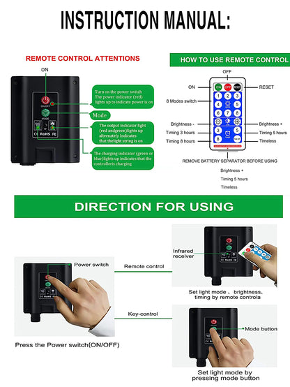 1pc Solar Net Lights Bush Net Lights Mesh Lights 8 Modes Remote Control Auto On/Off Outside Twinkle Lights For Patio Wall Roof 4