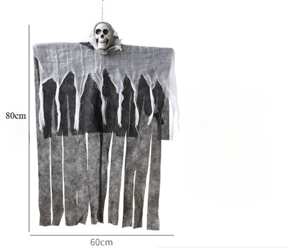 Royallure Halloween Glowing Skull Hanging Ghost Outdoor Garden Party Decoration