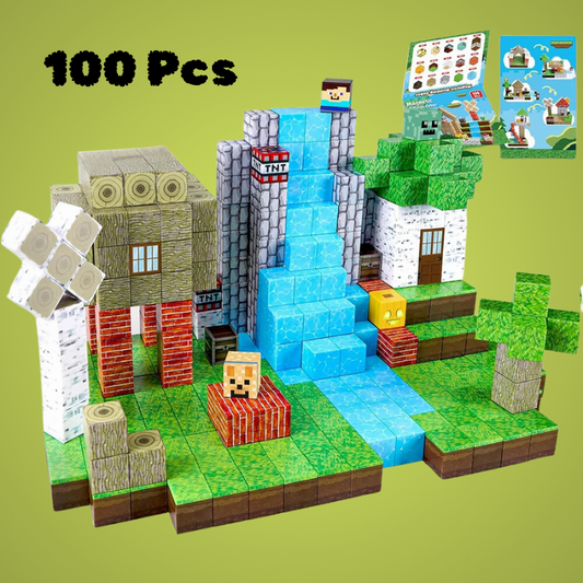 Royaleva Magnetic Building Blocks | 100-Piece STEM Toy Set