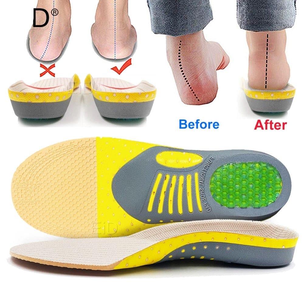 Royaleva 2 Pieces Premium Orthotic Gel Insoles For Flat Feet