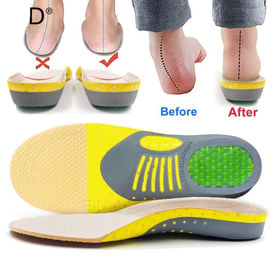 Royaleva 2 Pieces Premium Orthotic Gel Insoles For Flat Feet