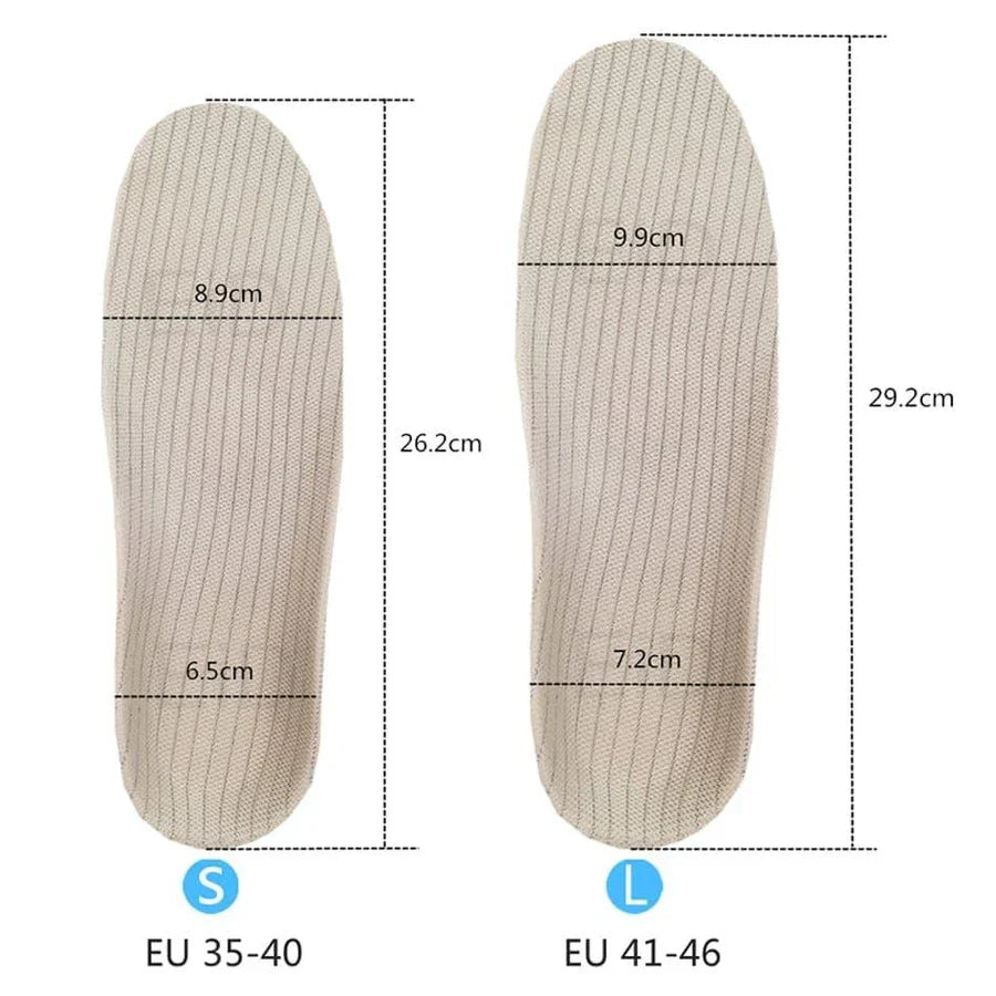 Royaleva 2 Pieces Premium Orthotic Gel Insoles For Flat Feet
