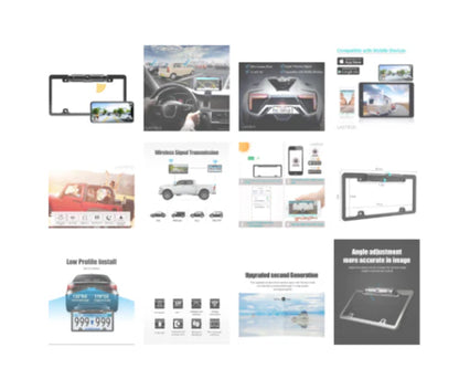 Luxora License Plate Wireless Backup Camera for Safe Parking