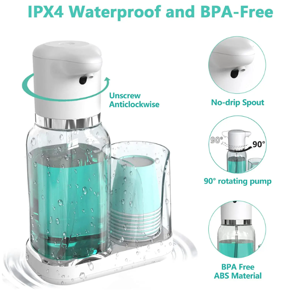 Luxora Automatic Mouthwash Dispenser for Hands-Free Use