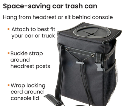 Luxora Car Trash Can - Leakproof and Waterproof Organizer
