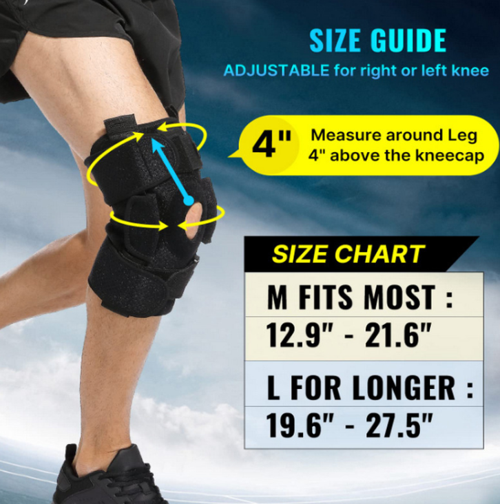 Luxora Adjustable Hinged Knee Brace For Meniscus Tear