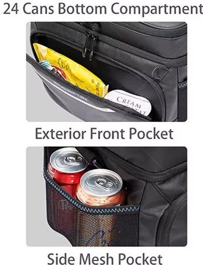Royaleva Cooler Bag Insulated Beach Cooler Lunch Bag 24 Can