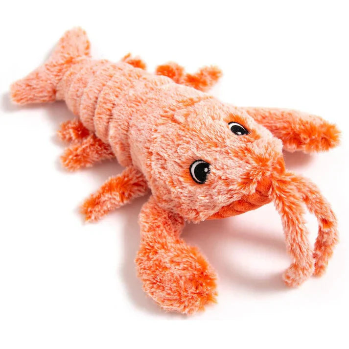 Pawelux Interactive Motion-Activated Lobster Dog Toy - USB Rechargeable Plush for Endless Fun
