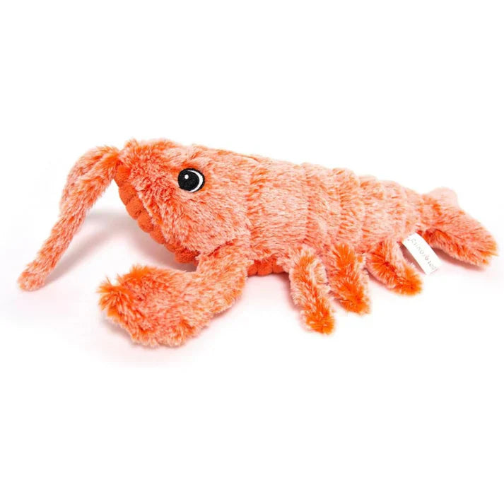 Pawelux Interactive Motion-Activated Lobster Dog Toy - USB Rechargeable Plush for Endless Fun