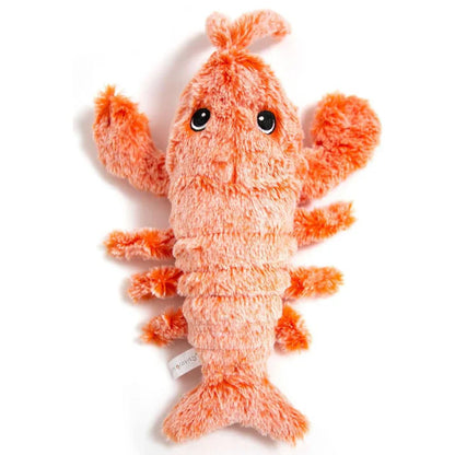 Pawelux Interactive Motion-Activated Lobster Dog Toy - USB Rechargeable Plush for Endless Fun
