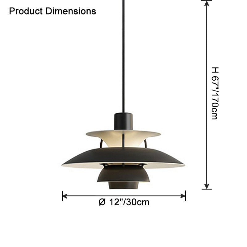 RoyaleGlow Multi-Tier Scandinavian Pendant Light for Dining Table & Kitchen Island